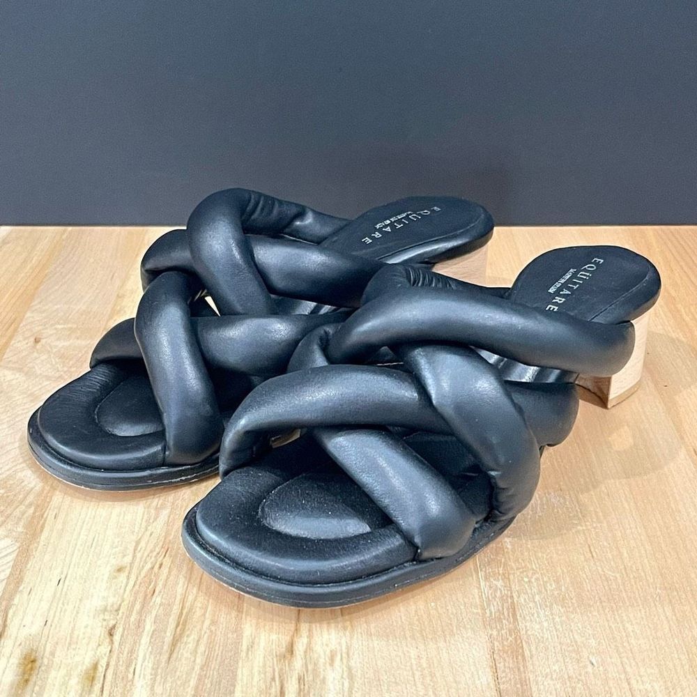 Equitare Philippe Sandals. Black. Size 40/US 10.
